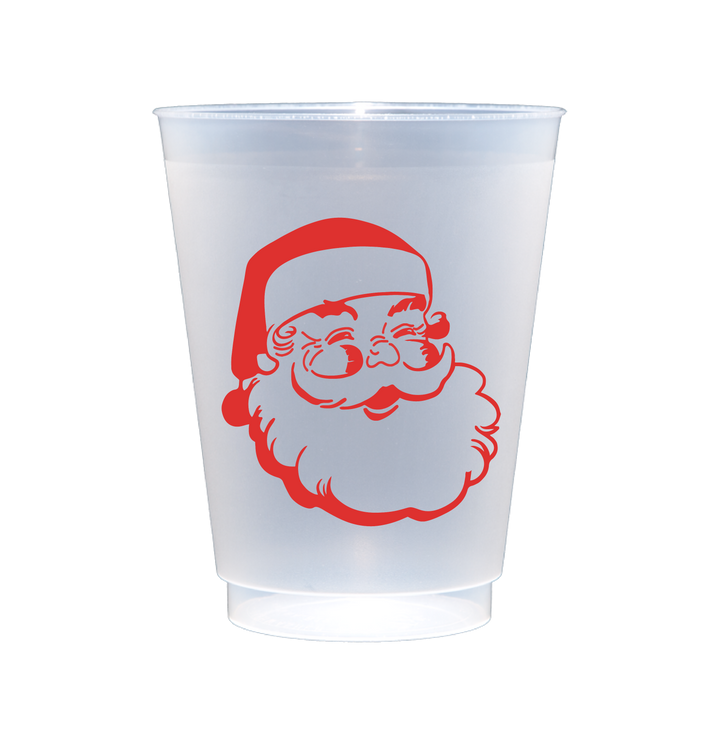 Vintage Santa Party Cups S/8