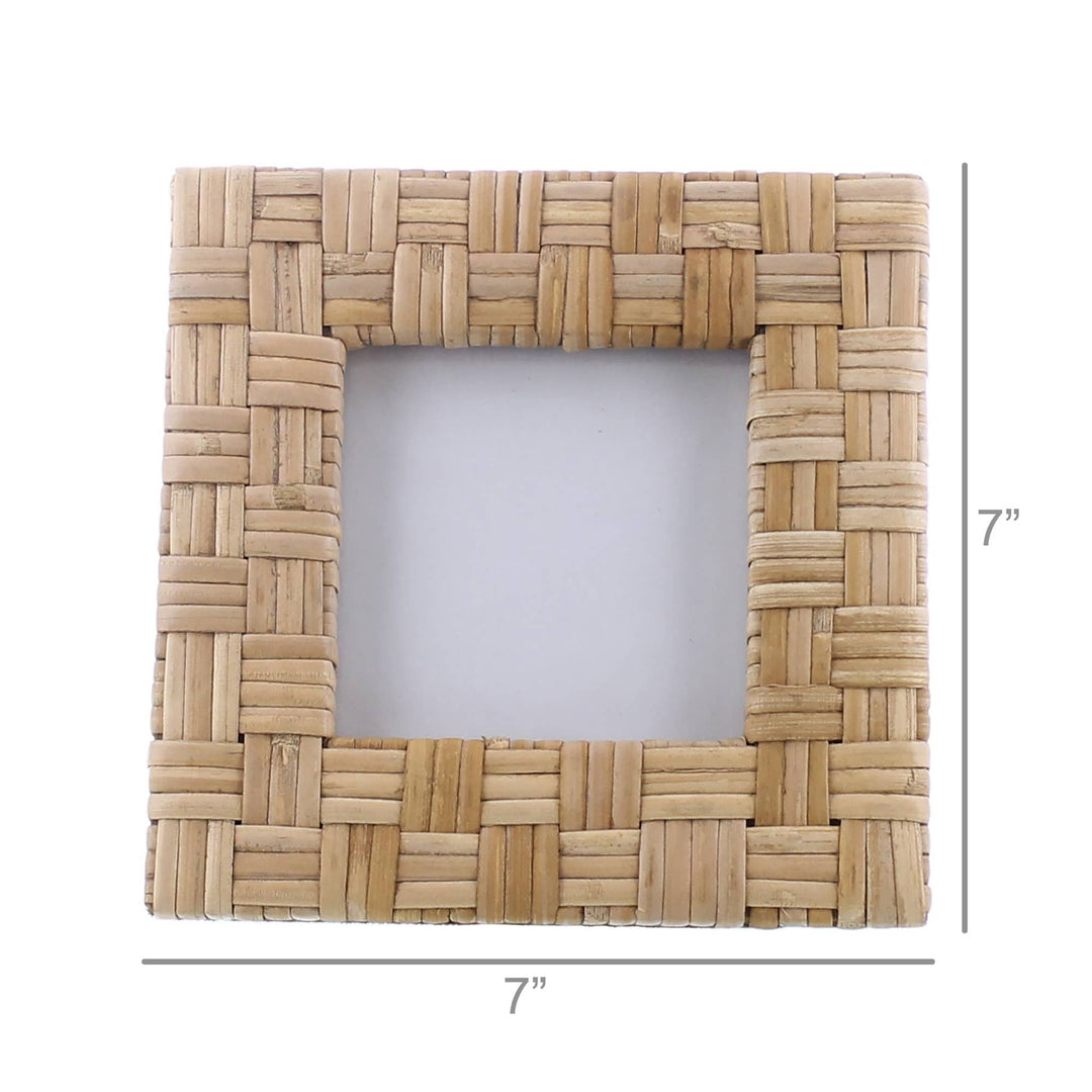 Cayman Frame in Natural Rattan, 4x4