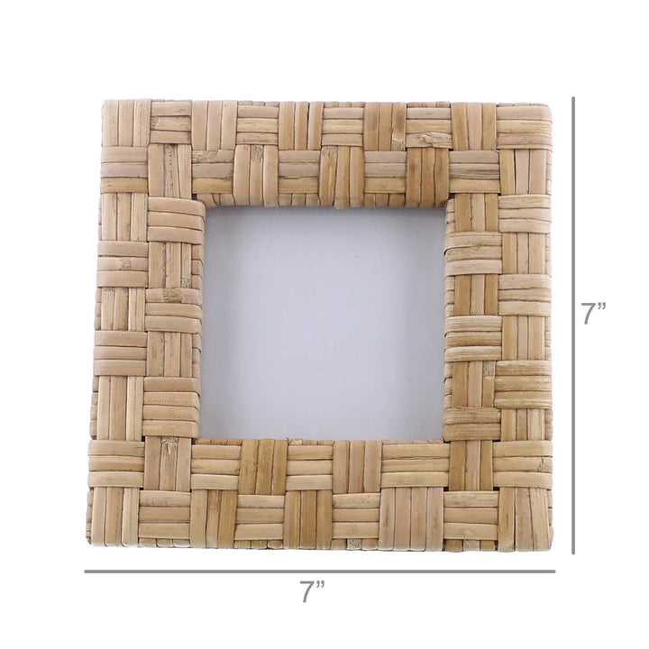 Cayman Frame in Natural Rattan, 4x4