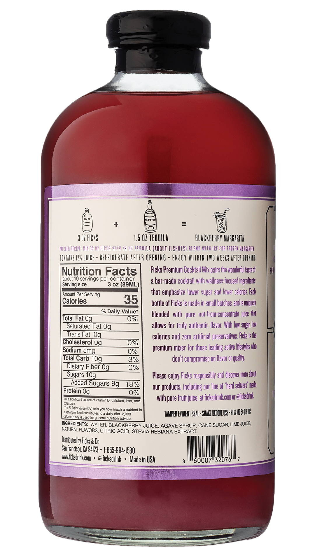 Premium Blackberry Margarita Cocktail Mix