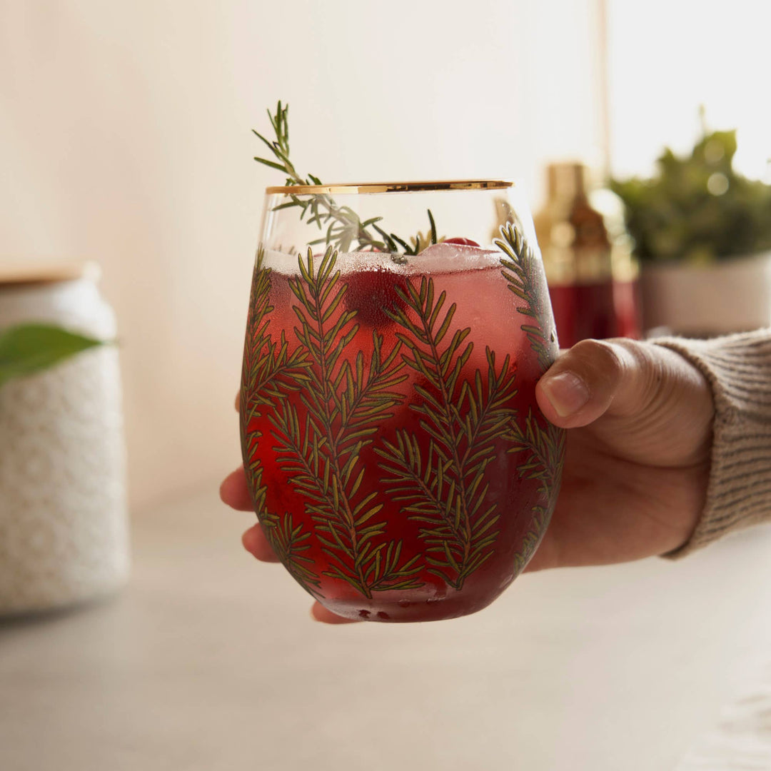 Woodland Stemless Wine Glasses S/2