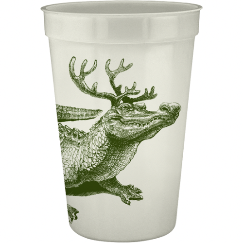 Christmas Gator Pearlized Cups, 16oz | Alexa Pulitzer