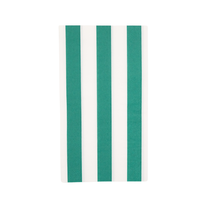Cabana Stripe Guest Towels in Emerald Green | Bonjour Fete
