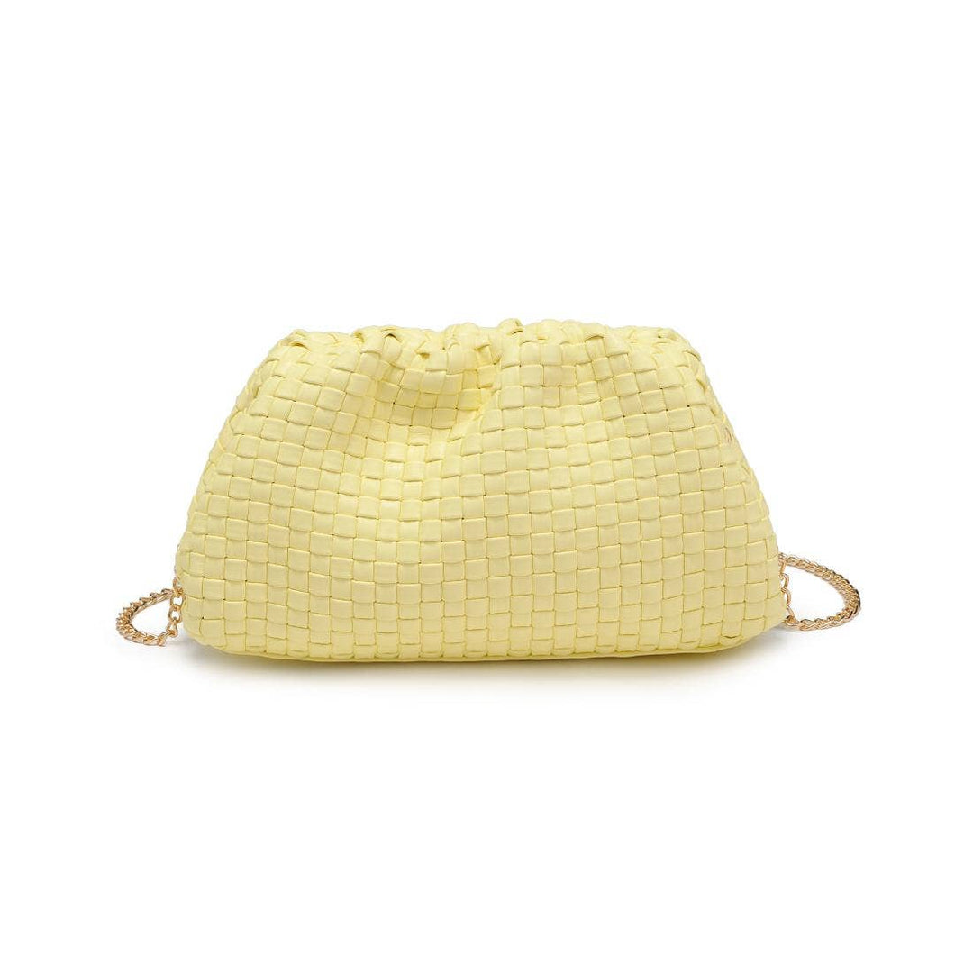 Tate Woven Clutch in Natural