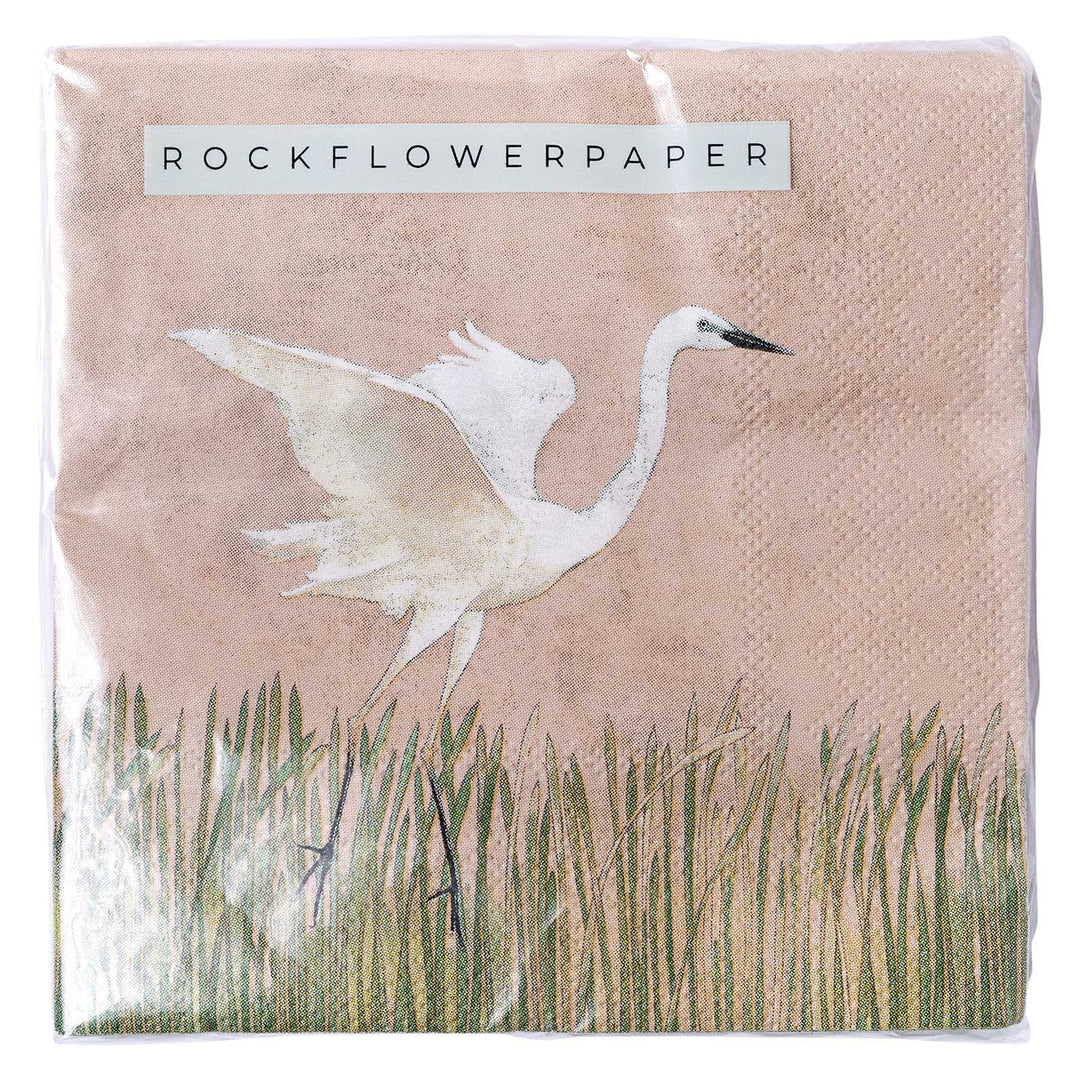 Egret Paper Napkins, S/20