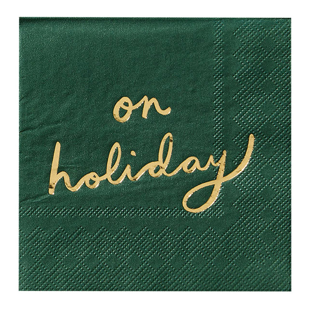 'On Holiday' Cocktail Napkins