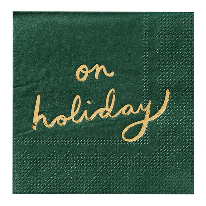 'On Holiday' Cocktail Napkins