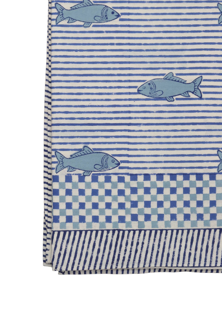 Tablecloth in Saltwater Stripe, 60x90