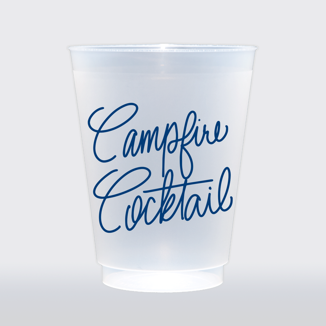 Campfire Cocktail Frosted Cups, Set of 8