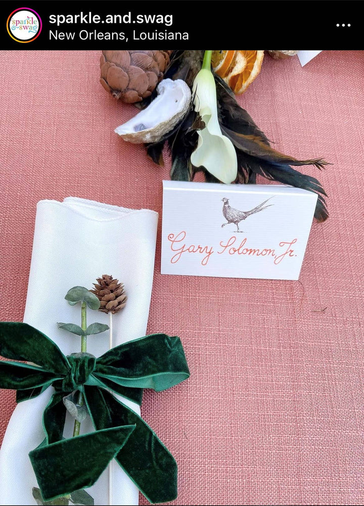 Pheasant Place Card, S/10 | Alexa Pulitzer