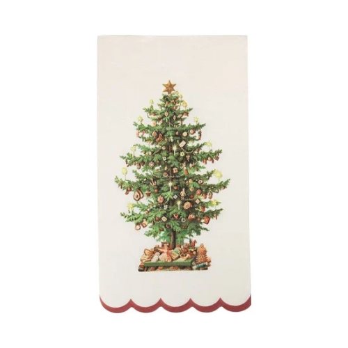 Vintage Christmas Tree Dinner Napkins