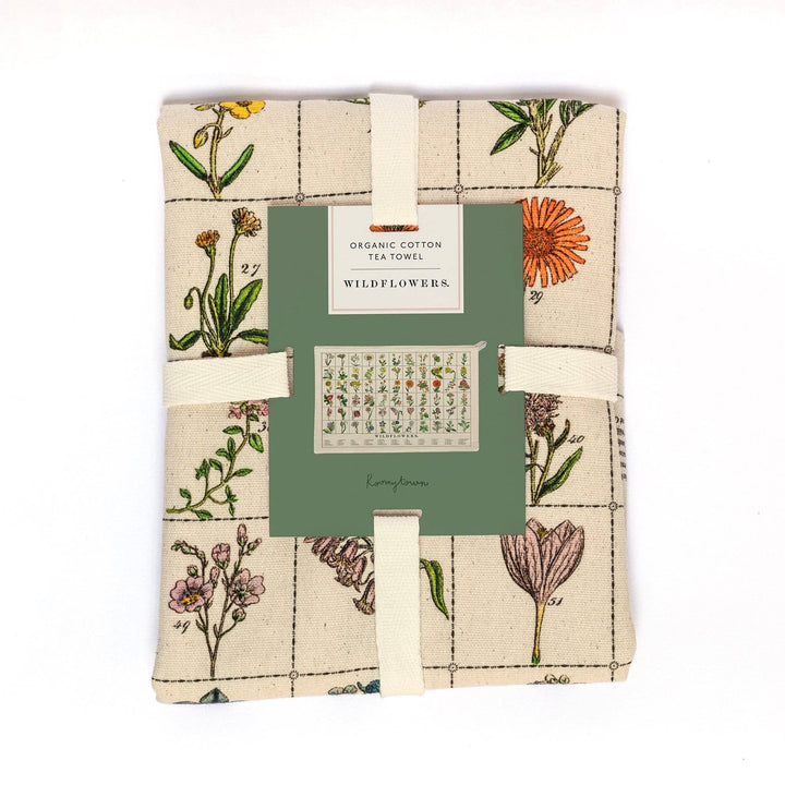 Wildflowers Organic Cotton Tea Towel