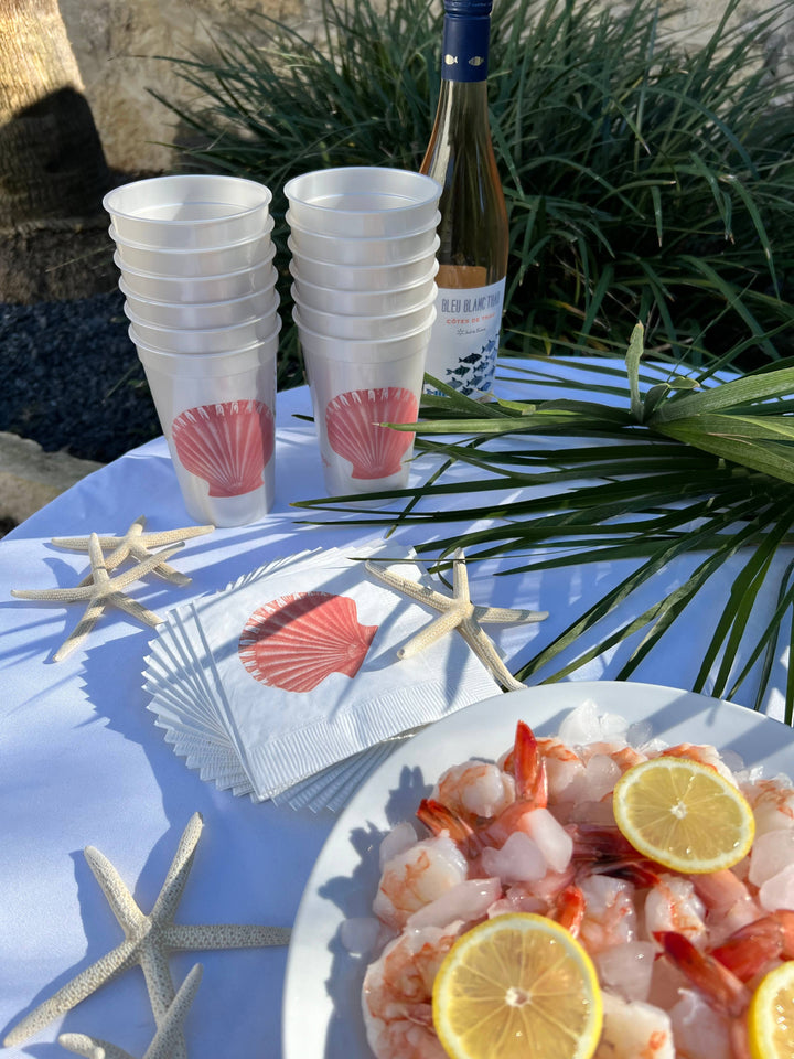 Scallop Beverage Napkins | Alexa Pulitzer