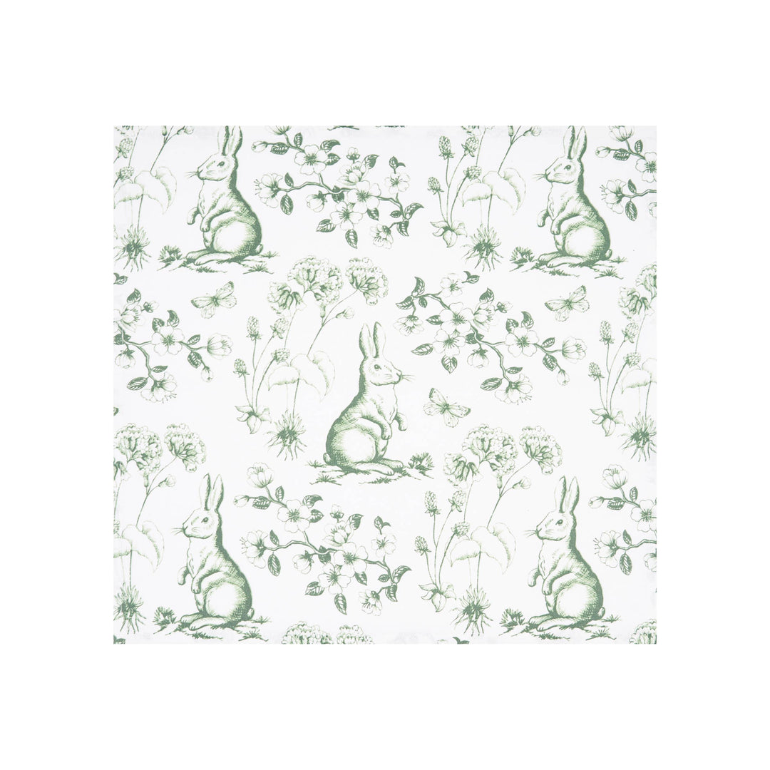 Spring Bunny Toile Napkins S/4