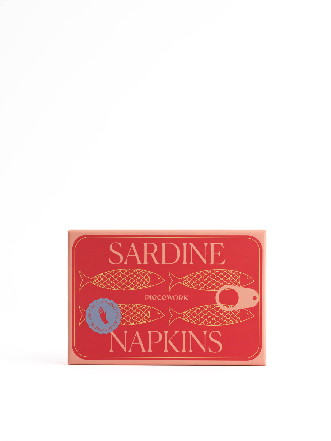 Linen Sardine Cocktail Napkins, S/4