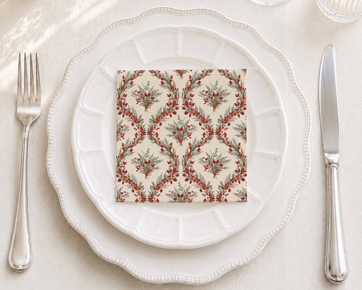Damask Cocktail Napkins