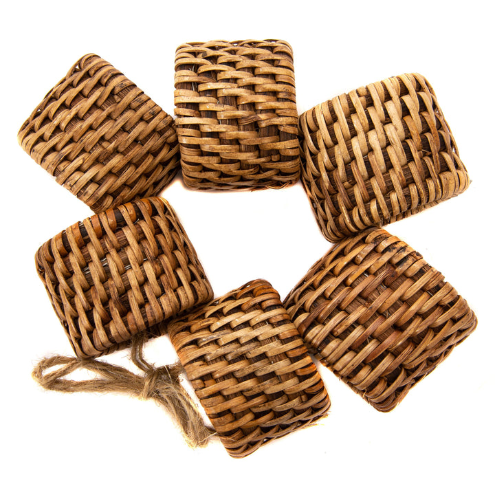 Rattan Napkin Rings S/4
