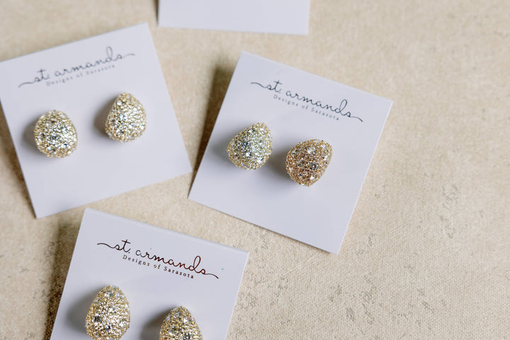 Pave Gumdrop Earrings