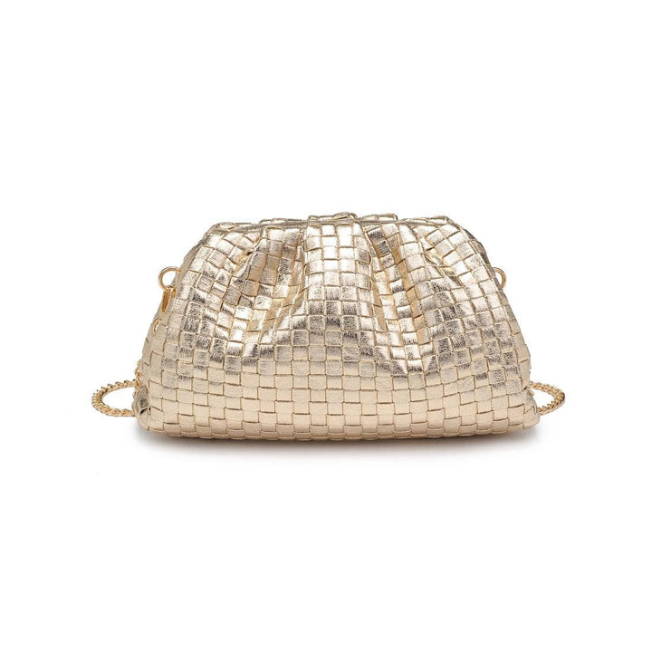 Tate Woven Clutch in Natural