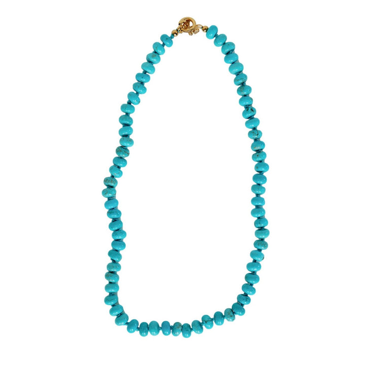 Genuine Turquoise Necklace, 16.5"