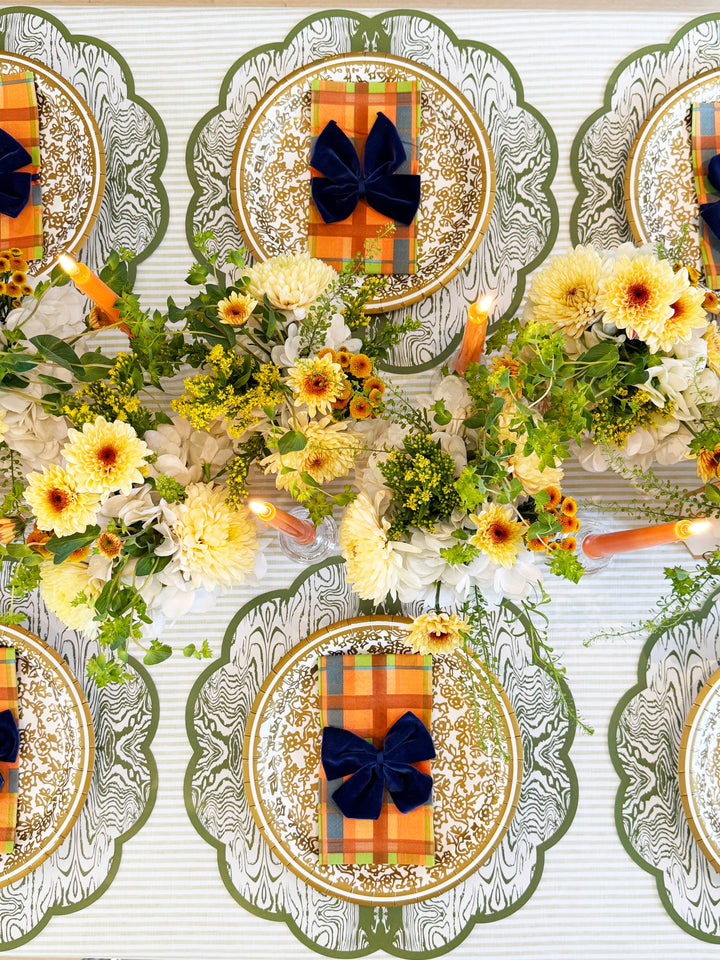 Green Wood x Cotton & Quill Paper Placemats | Set of 24