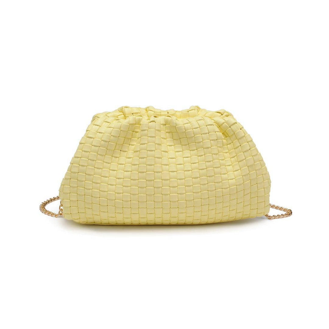 Tate Woven Clutch in Natural