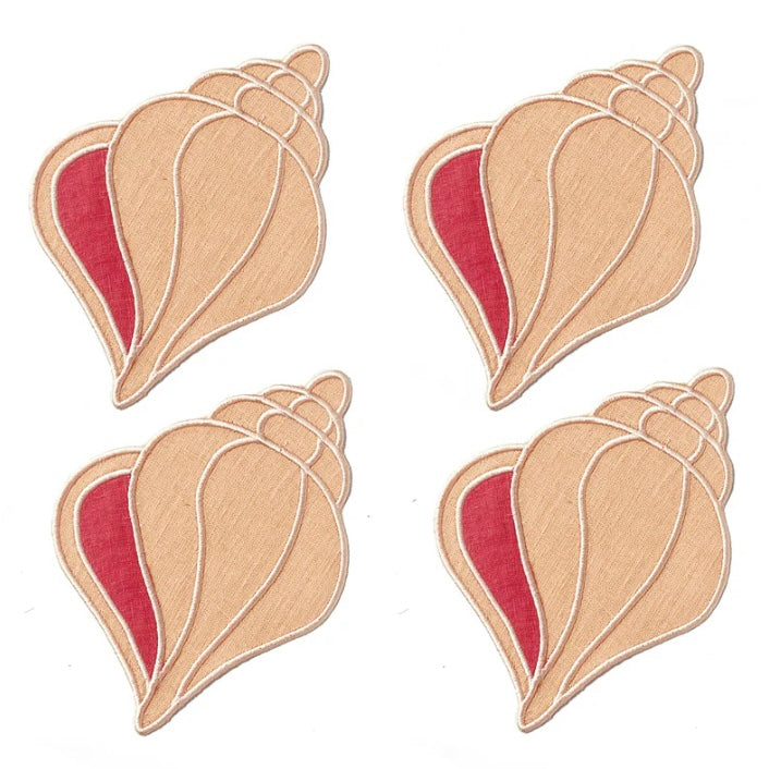 Shell Cocktail Napkin, Set of 4 | House of Gleason