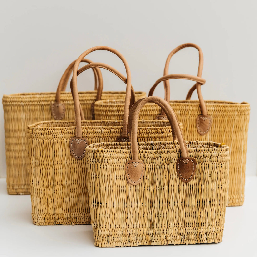 Woven Basket in Natural, Two Sizes