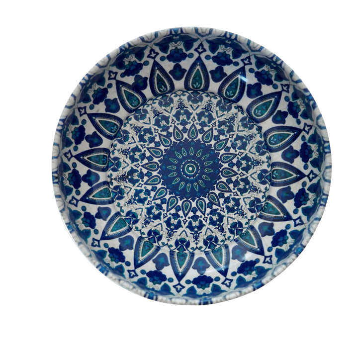 Moroccan Metal Bowl in Blue, Small