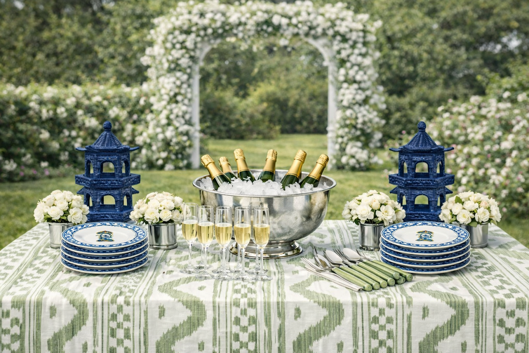 Grand Wicker Pagoda in Navy, Assorted Sizes
