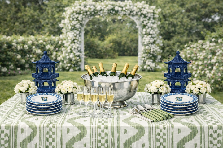 Grand Wicker Pagoda in Navy, Assorted Sizes