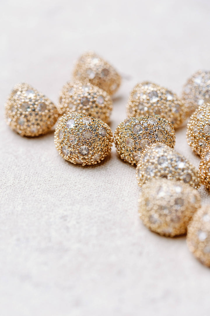 Pave Gumdrop Earrings