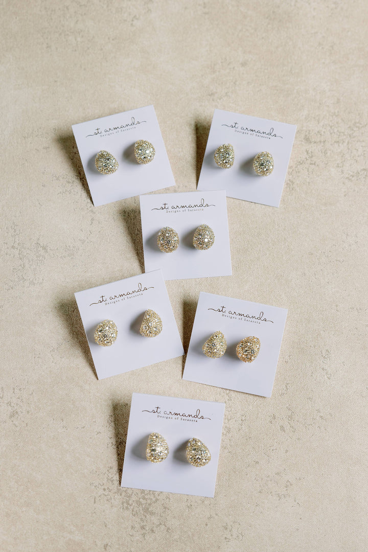 Pave Gumdrop Earrings