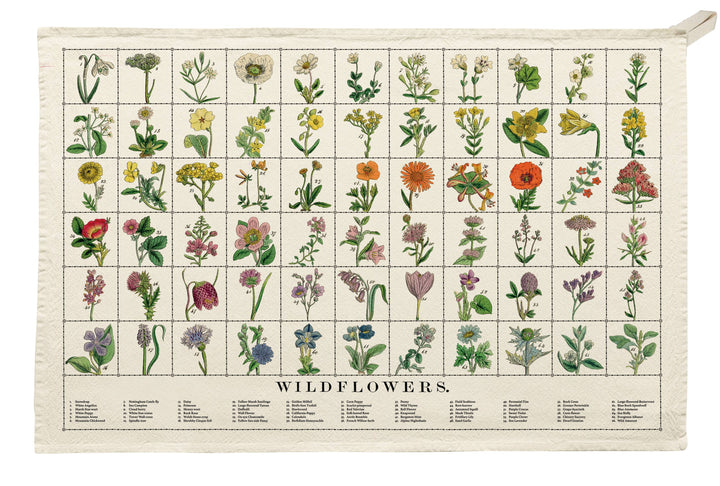 Wildflowers Organic Cotton Tea Towel