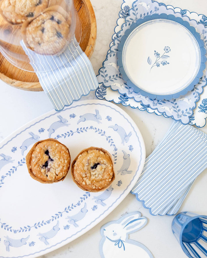 Diamond Bunny Pattern Plate, 9”