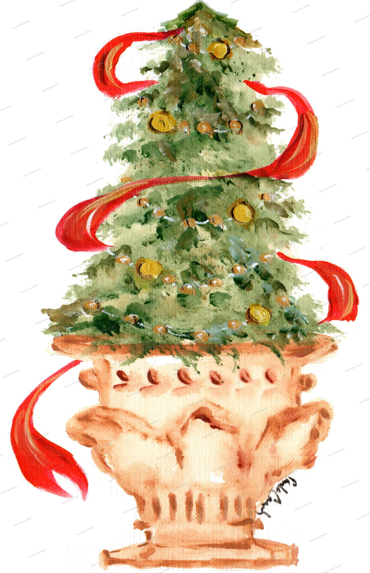 Yuletide Flour Sack Towel
