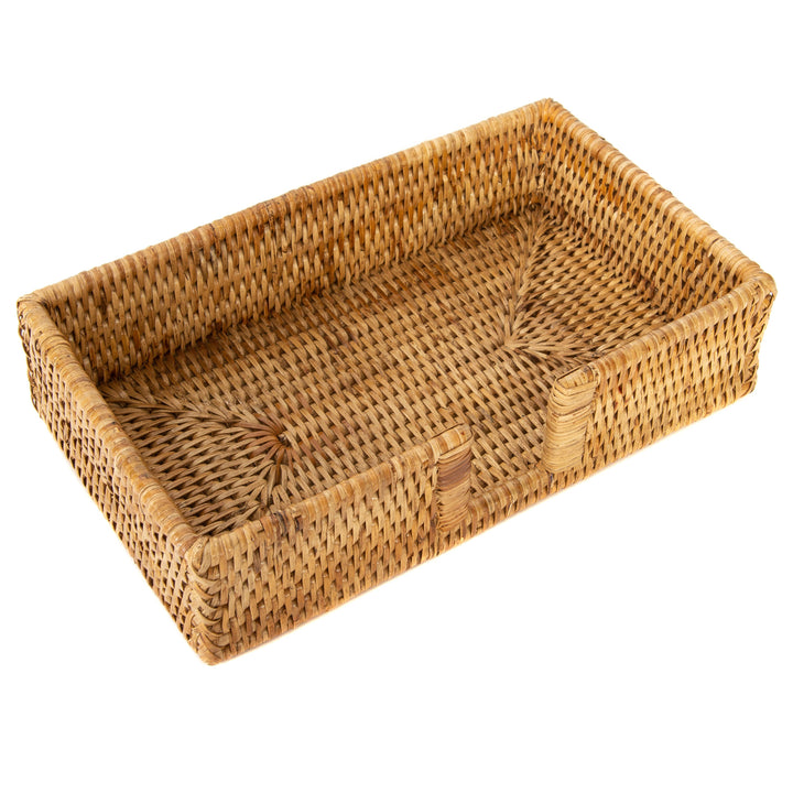 Guest Towel Holder in Rattan