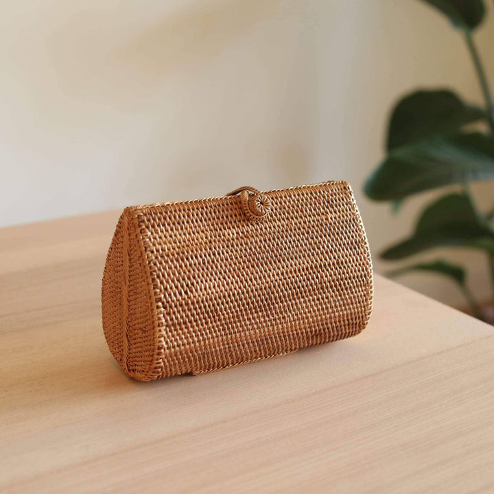 Envelope Rattan Clutch