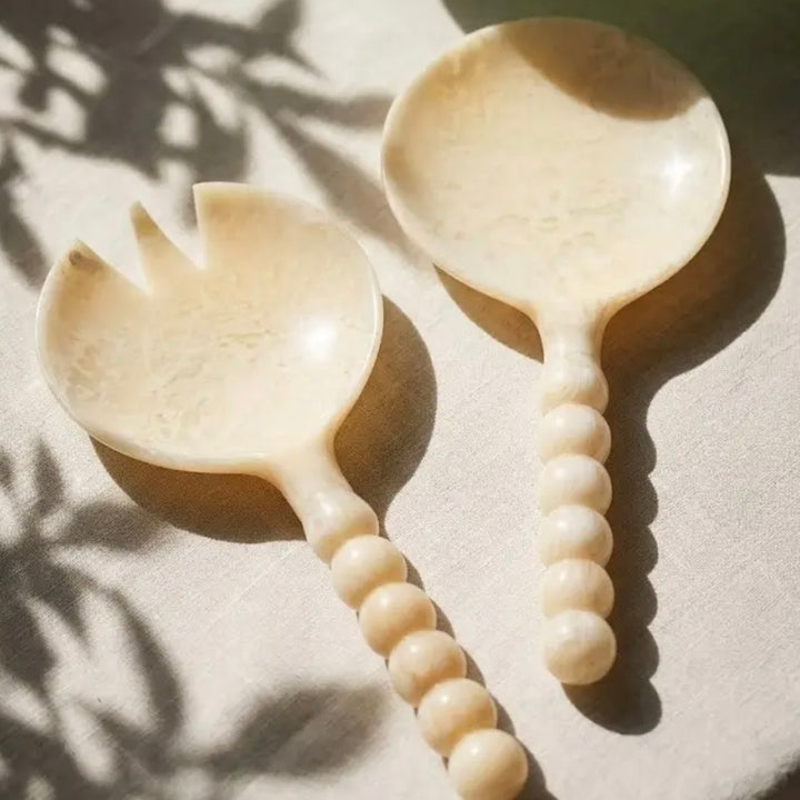 Resin Salad Server Set, Two Colors