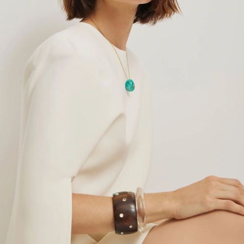 Ridge Cuff in Clear | Lizzie Fortunato
