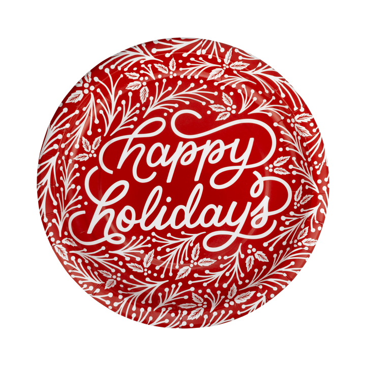 Happy Holidays Plate, 10"