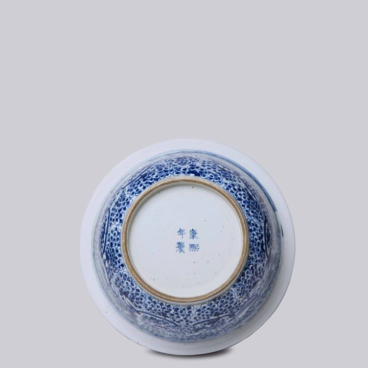 Blue and White Porcelain Bird Bowl