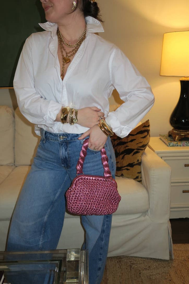 The Dumpling Bag in Pink | KMs Gems