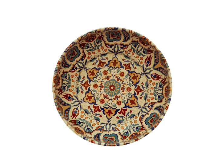 Moroccan Metal Bowl in Saffron, Small
