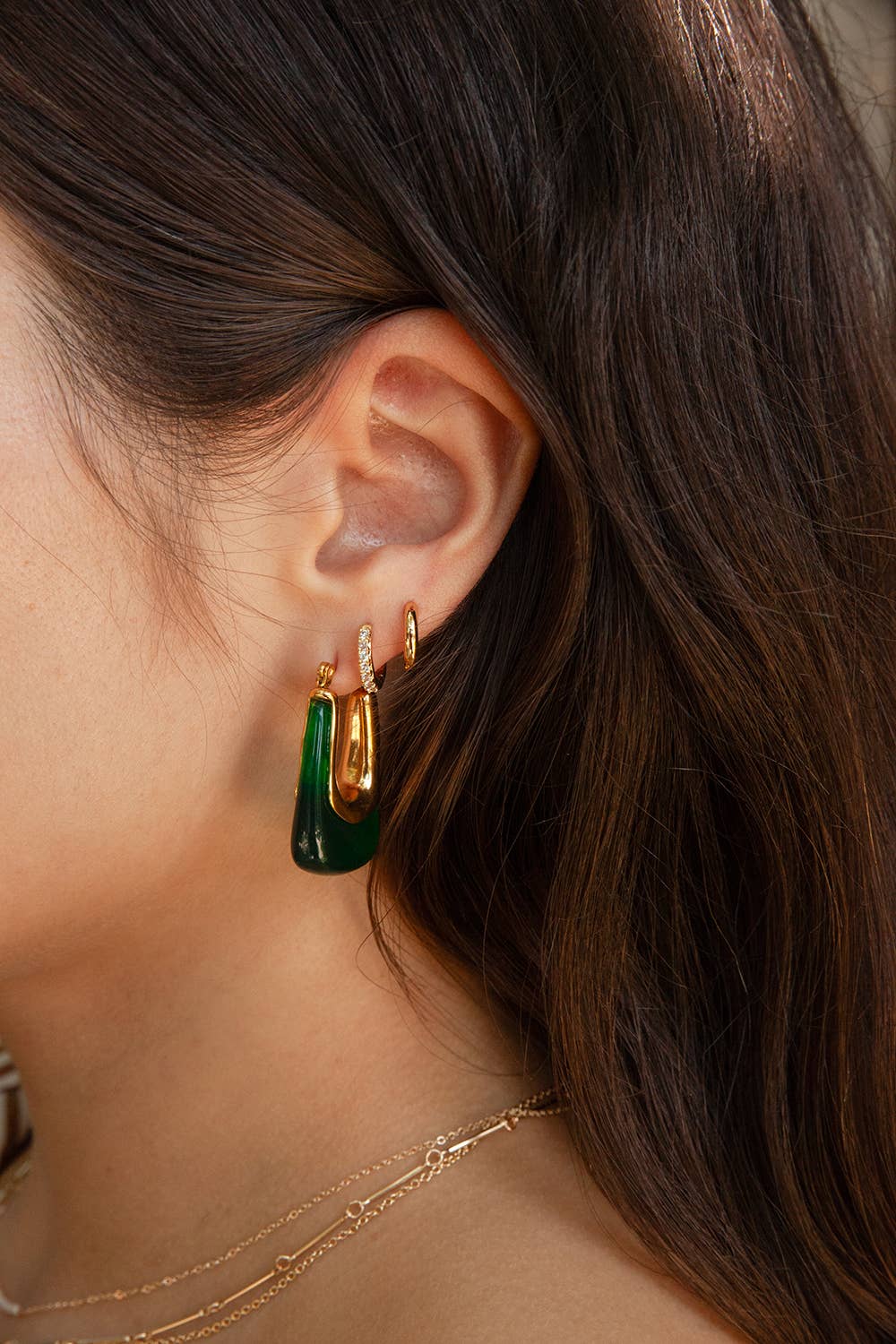 You Fancy Turquoise Mini Hoop Earrings