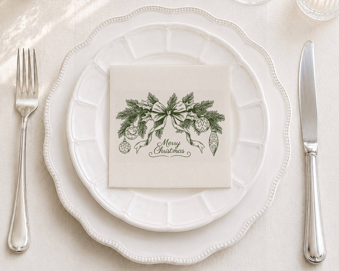 Merry Christmas Cocktail Napkins