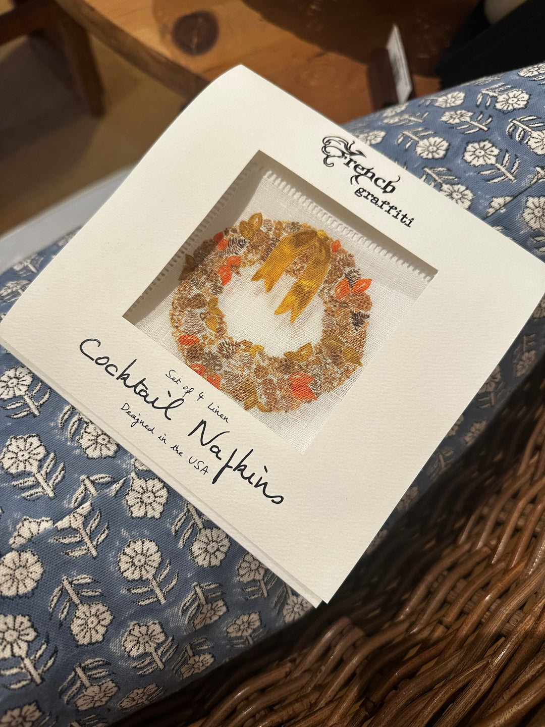 Fall Wreath Cocktail Napkins