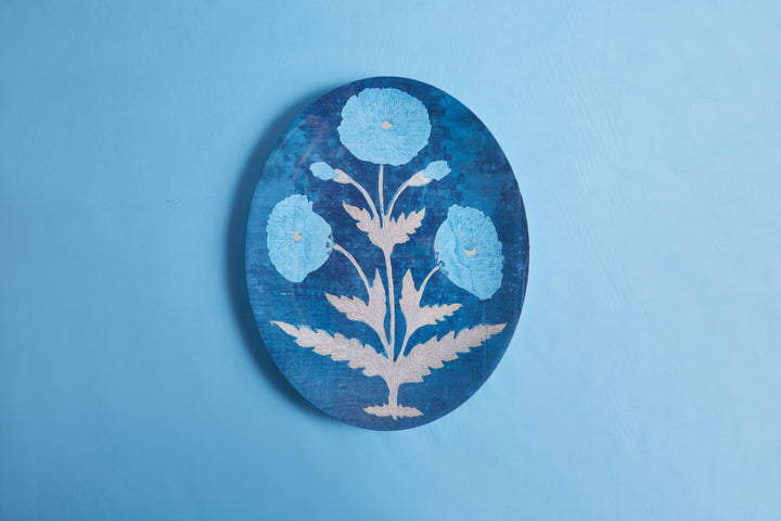 Poppy Blue Melamine Serving Platter