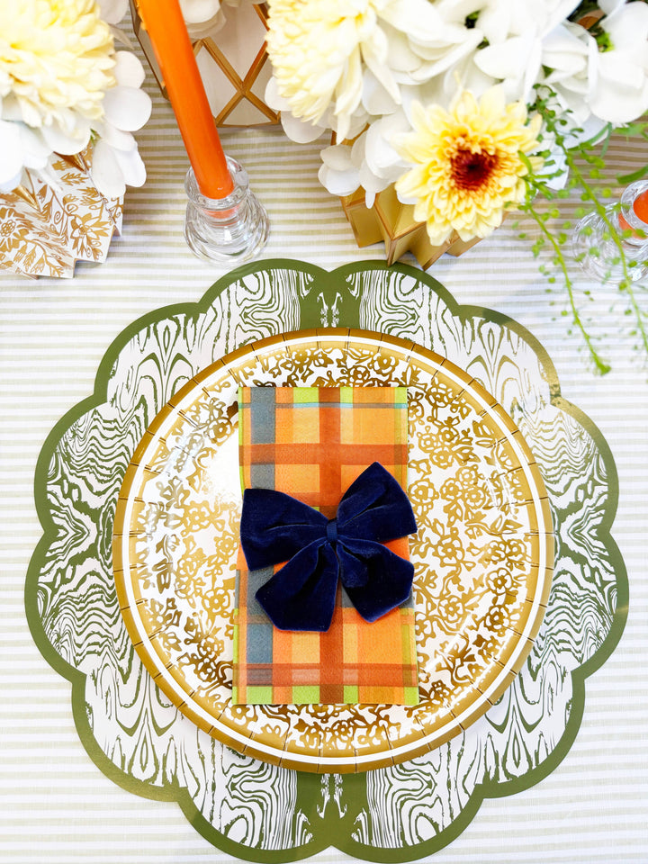 Green Wood x Cotton & Quill Paper Placemats | Set of 24