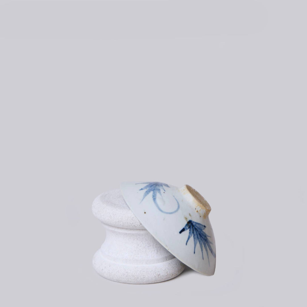 Blue and White Porcelain Conical Bowl